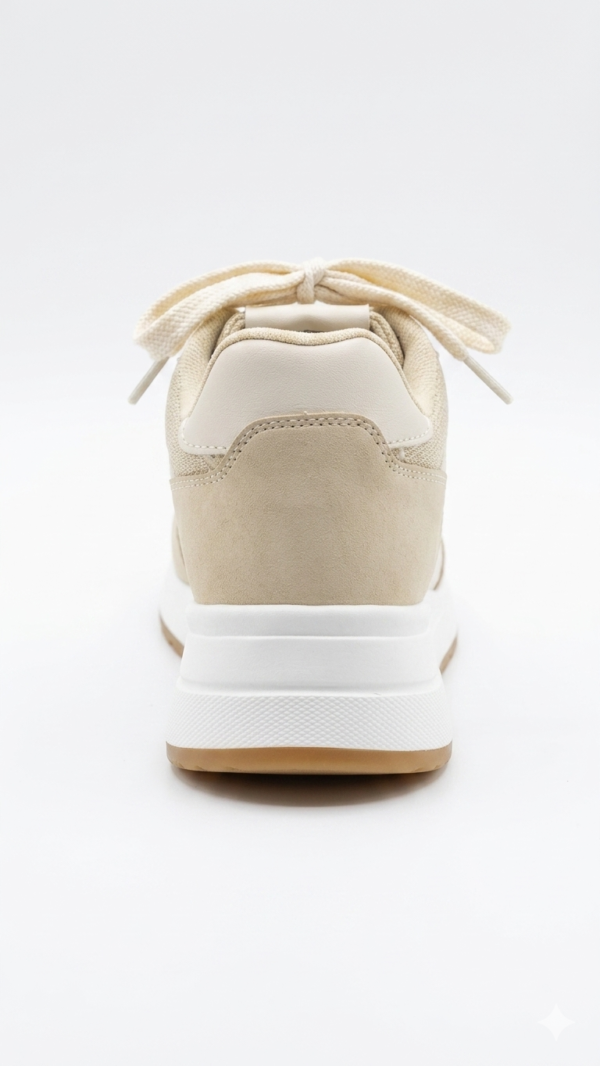 Tenis Deportivos Safak Beige Estilo Retro-Running