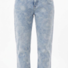 Jean Straight Ushuaia Floral – Denim Celeste Ácido