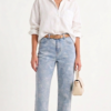 Jean Straight Ushuaia Floral – Denim Celeste Ácido
