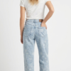 Jean Straight Ushuaia Floral – Denim Celeste Ácido