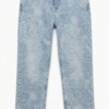 Jean Straight Ushuaia Floral – Denim Celeste Ácido