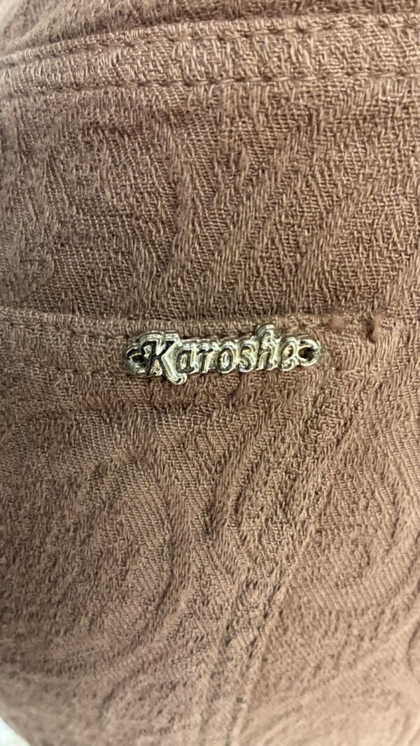 Jean Karoshe Textured Wide Leg – Marrón Café