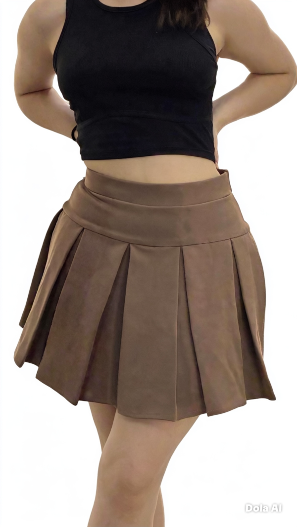 Falda Short Tableada en Punta Roma