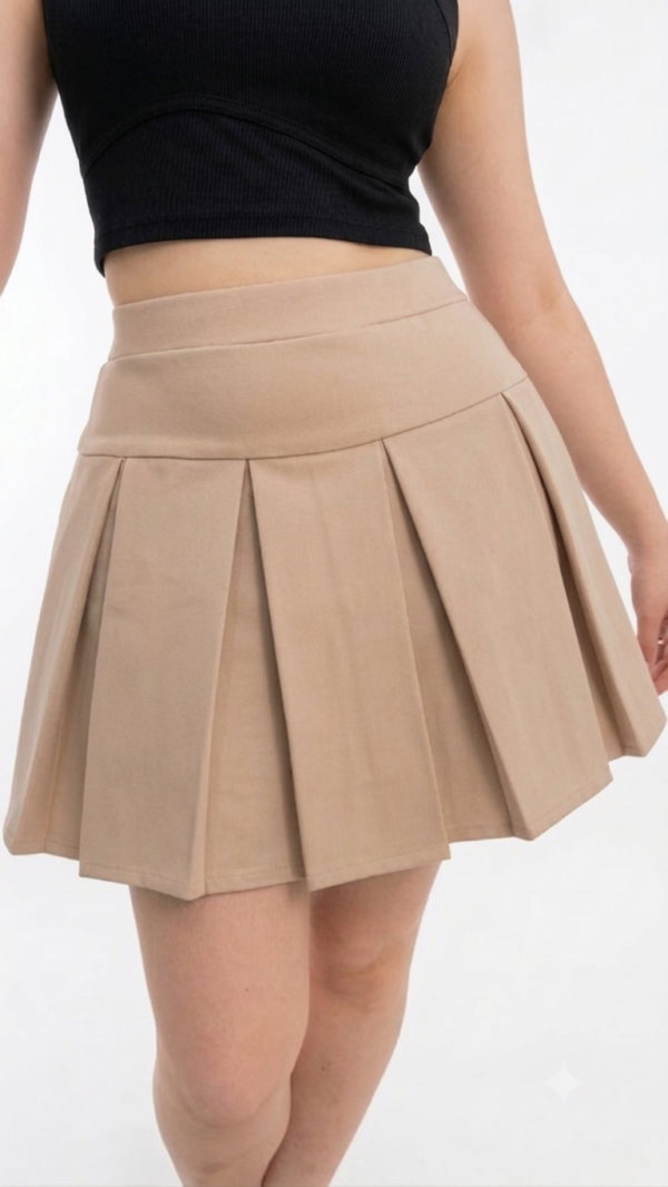 Falda Short Tableada en Punta Roma