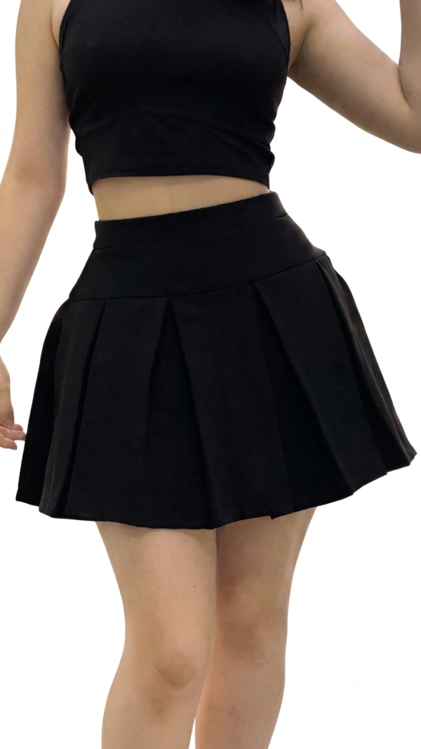 Falda Short Tableada en Punta Roma