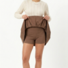 Falda Short Tableada en Punta Roma